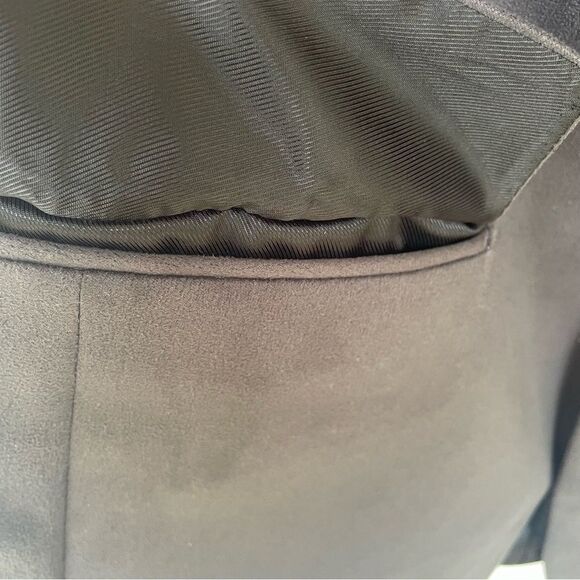 Andrew Fezza Blazer Men's 38R Black Polyester Suede Classic Stretch - Picture 4 of 10